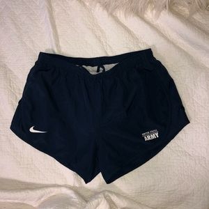 Nike Women's S Army Running Athletic Shorts Navy
